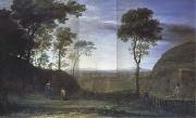 Claude Lorrain Landscape with Christ and the Magdalen (mk17) oil on canvas